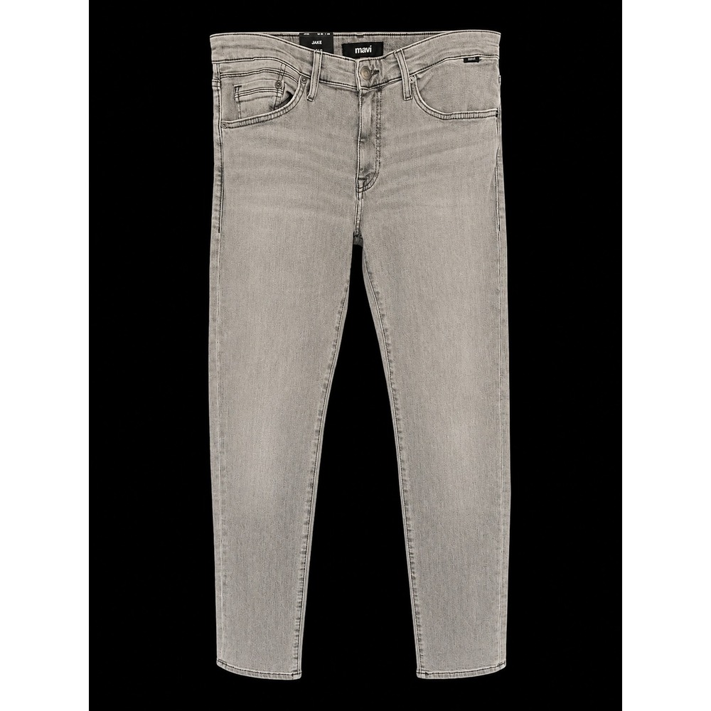 Mavi Jake Slim Leg Jeans Light Grey Brushed Williamsburg 33x36 M0042283185 NWT